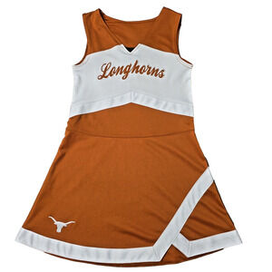 Texas Longhorns Girls Cheerleader Dress Size Large Burnt Orange Gen2